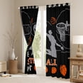 thumbnail image 3 of Castle Fairy Children Teens Adults Eat Sleep Basketball Curtains Pack of 2 (42x84 Each),Black Orange Curtains Blackout,Sport Gamer Bedroom Curtains,Ultra Soft Home Decor, 3 of 6