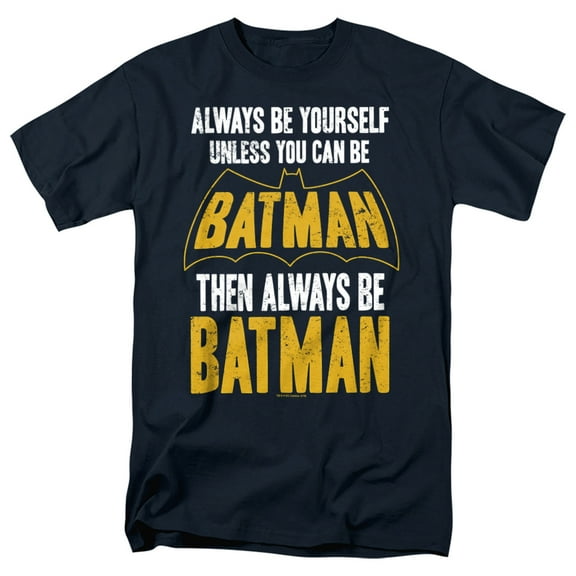 Batman Be Batman Unisex Adult T Shirt, Navy, 4X-Large