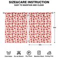 thumbnail image 2 of Nursery Curtains Boys Girls Kids Strawberry Plants Fruit Pink Print Pattern Window Drapes for Living Bedroom Playroom Room Decor Rod Pocket 42x54 Inch 2 Panels, 2 of 2