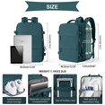 thumbnail image 3 of Carry on Backpack 45L Expandable Travel Backpack Airplane Approved Weekender Bag Water Resistant Laptop Backpack for Men Women DMH, 3 of 7