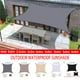 thumbnail image 2 of Sombrilla impermeable para refugio solar, toldo de vela de sombra para acampar, tela de sombra grande para exteriores, dosel para jardín y Patio, 53% de descuento, 2 of 5