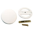 thumbnail image 4 of Westbrass 14" Brass Bath Waste & Overflow Assembly with Twist & Close Drain and Illusionary Cover, Powder Coat White, 4 of 17