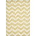 thumbnail image 4 of SAFAVIEH Chatham Jake Geometric Wool Area Rug, Light Gold/Ivory, 6' x 9', 4 of 10