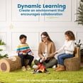 thumbnail image 3 of ECR4Kids SoftZone Tree Log Chair, Chocolate, 1, 3 of 9