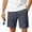 Dark Gray, variant on Men's Cotton Linen Shorts Drawstring Elastic Waist Loose Fit Summer Beach Casual Shorts