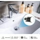 thumbnail image 4 of Tapón para fregadero, tapón universal premium para fregadero, de acero inoxidable y antical, para bidé de lavabo, baño (40 mm) Baobao, 4 of 5
