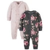 Modern Moments by Gerber Baby Girl Coveralls, 2-Pack, Newborn-12 Months