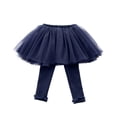 thumbnail image 4 of BULLPIANO 0-5T Little Girls Footless Leggings with Lace Ruffle Tutu Skirt Tights, 4 of 10