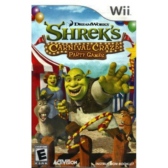 Pre-Owned Shrek's Carnival Craze Nintendo Wii Item and Box Video Game