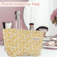 thumbnail image 5 of Small Fresh Floral Cosmetic Bag Large Capacity Portable Toiletries Storage Pouch for Women Girls Travel Organizer, 5 of 8