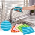 thumbnail image 2 of Big sale Striped Non Oiled Multifunctional Rag Microfiber Lazy Dishwashing Hundred Cleaning Dishwashing Cloth 30 X 30cm For Car Kitchen Home, 2 of 5