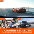 thumbnail image 3 of Dash Cam Vantrue N4 de tres canales 4K+1080P en la parte delantera y trasera, 3 of 8