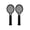 Black, variant on 2-Pack Nintendo Switch Tennis Rackets for Joy-Cons - Enhance Sports Gaming for Switch & OLED - Ergonomic Grip & Wrist Straps (Red & Blue)