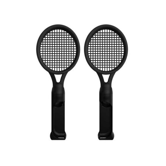 2-Pack Nintendo Switch Tennis Rackets for Joy-Cons - Enhance Sports Gaming for Switch & OLED - Ergonomic Grip & Wrist Straps (Red & Blue)
