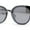 Black Clear Silver Mirror, variant on Retro Hipster Horn Rim Rimless Metal Bridge Sunglasses Black Clear Silver Mirror