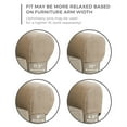 thumbnail image 4 of Mainstays Pixel 2-Piece Stretch Armrest Slipcover, Sand, 4 of 5