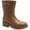 Chestnut, variant on STYLE & COMPANY Womens Black Lug Sole Removable Insole Buckle Accent Millyy Round Toe Block Heel Rain Boots 8 M
