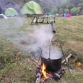 thumbnail image 4 of Toystoory Trípode para fogata con gancho para colgar, soporte para suelo de cocina para fuego de acampada, soporte para hoguera, suministros de carpas, 4 of 6