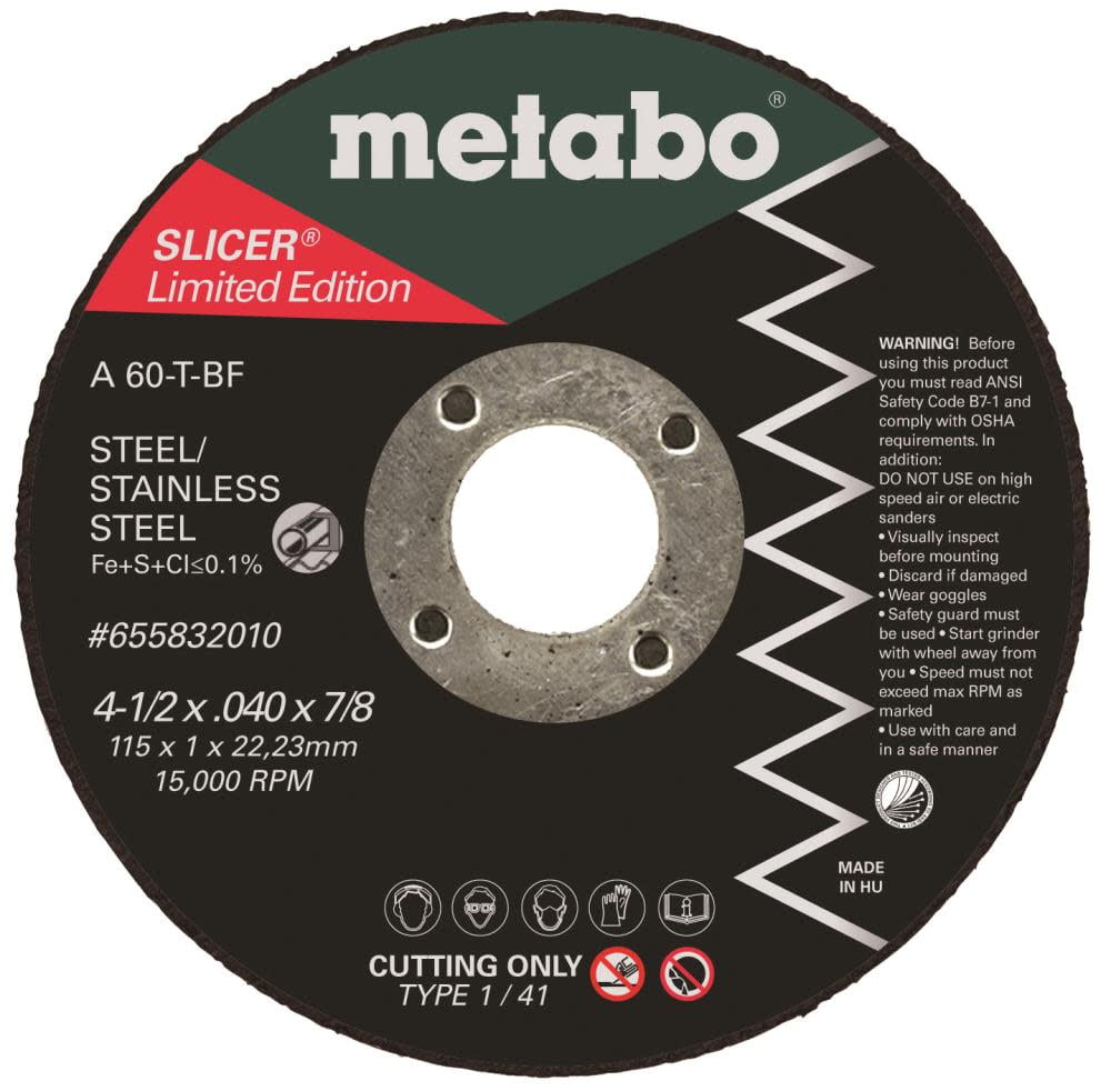 Metabo 8x1x1-1/4 Vitrified Bench Grinder Wheels - Aluminum Oxide