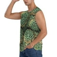 thumbnail image 3 of Picia Succulents mens Cotton Tank Undershirts , Moisture-wicking Ribbed Tanks, Lightweight Cotton Tank Undershirts-Medium, 3 of 8