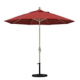 thumbnail image 2 of California Umbrella  9' Rd. Aluminum Market Umbrella, Deluxe Crank Lift with Collar Tilt, Sand Frame Finish, Pacifica Fabric, 2 of 2