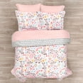 thumbnail image 2 of Lush Decor Pixie Fox With Sheet Set Kids Back To Campus Comforter Pink/Gray 5Pc Set Twin-Xl, 2 of 8