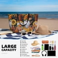 thumbnail image 3 of Yiaed Welcom Fall Print Large Capacity Beach Travel Bag - Waterproof Zipper Vacation Tote for Sandproof Storage, and Camping, 3 of 5