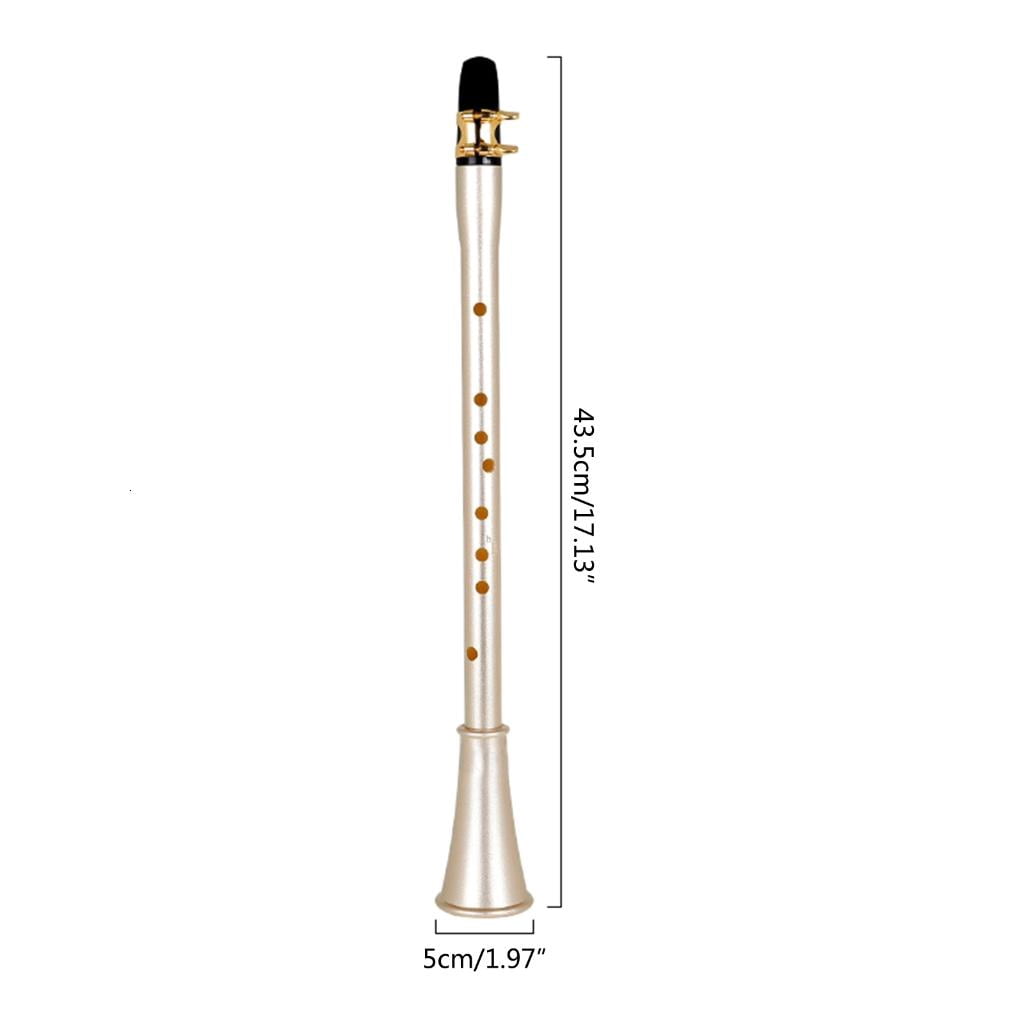 CEORPER Pocket Clarinet Mini Kids Portable Student Clarinet Woodwind Instrument Practice BB Tune Sax for Beginner Performances