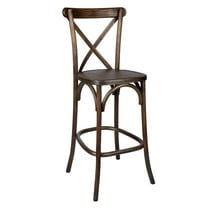 Fruitwood Cross Back Barstool - Stylish Seating by Chivari