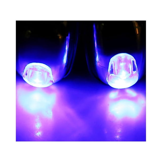 Windshield Spray Nozzle Led Lights Windshield Hood Wiper Washer Led Windshield Spray Nozzle 2 Pcs 12V Vehicle Hood Windshield Spray Nozzle With LED Lights Red Blue White Amber