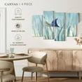 thumbnail image 5 of Elephant Stock Undersea Ray Wall Art - Horizontal Multi Panel Canvas - Hallway Wall Decor - Animal Multi Panel - Blue And Beige Decor By Danhui Nai - 36" x 22", 5 of 8