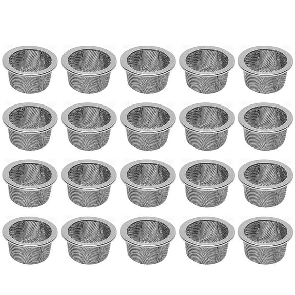 20Xsmoking Pipe Stainless Steel Screen Filtersscreen Steel Mesh Concave Bowl