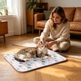thumbnail image 5 of Dog Cooling Mat 2.0, 16" x 20" Thick & Durable Cooling Mat for Dogs, Waterproof Ice Silk Cooling Mat for Dogs & Cats, Portable & Washable Pet Cooling Blanket, Beds for Summer Washable & Non-Toxic, 5 of 5