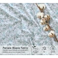 thumbnail image 4 of RUVANTI 100% Organic Cotton Sheets - California king Sheet Sets - 4 Piece Percale Weave Bedding, Crisp, Cooling, Breathable, Soft & Durable 16" Deep Pocket, Hotel Quality Sábanas - Cold Chrysanthemum, 4 of 8