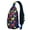 Blue-17, variant on Artistic Aesthetic Watercolor Pattern Print Crossbody Daypack Anti-theft Travel Bag, Adjustable Shoulder Strap, Lightweight and Durable, Fashionable appearance, Ideal for daily commuting, travelers