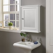 Linon Scarsdale Medicine Cabinet, White, 30" Tall