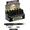 thumbnail image 2 of General 744DB Mini Pocket Screwdriver, #0, #1 Tip, Cross/Slotted Tip, 2 of 5