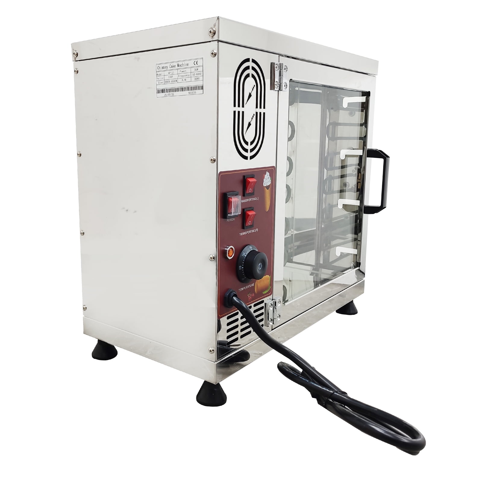 Techtongda Chimney Cake Roll Maker Chimney Toaster Cooking Bread Oven Bakery Ovens 16 Rollers Kitchen