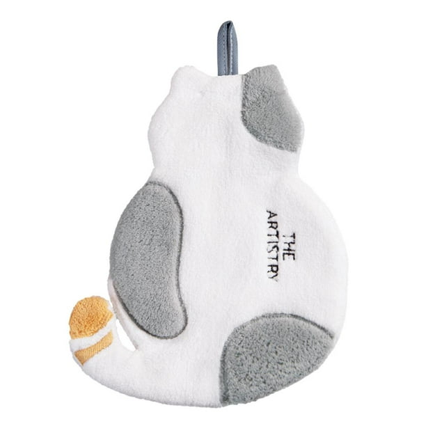 Toalla de mano portátil de secado rápido para cocina y baño. Diseño F-Cat.
