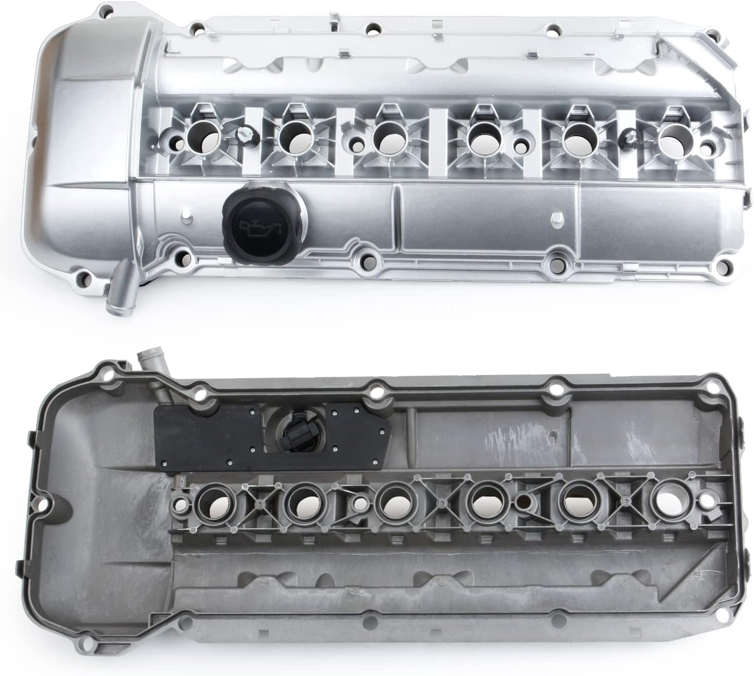 MITZONE Upgrade Aluminum Valve Cover kit Compatible with 2002-2006 BMW X5 X3 530i 525i 325i 325ci 325xi 330i 330xi 330Ci z4 Replace 11127512839