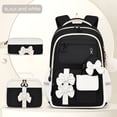 thumbnail image 4 of AoDai Belted girl's schoolbag set - Large capacity student backpack with pen holder and handbag for storage, 4 of 5