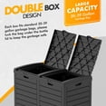 thumbnail image 2 of Mondawe 62 GAL Outdoor Resin Trash Bins with Dual Compartment,Lid and Drip Tray, 2 of 12