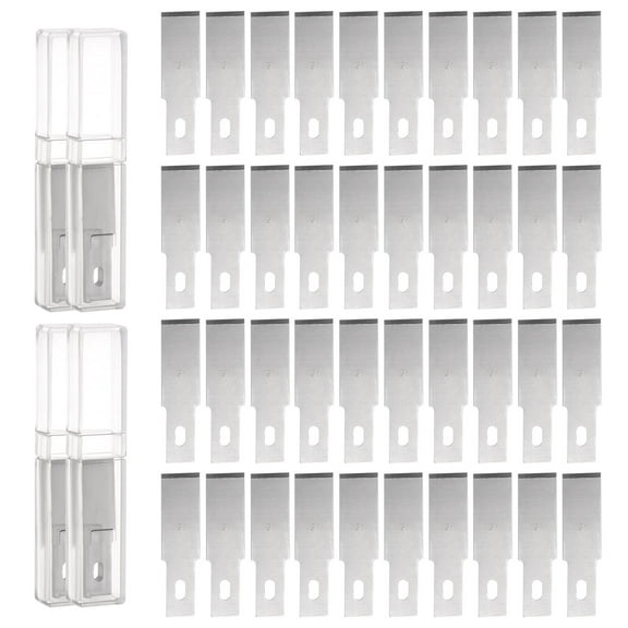 Uxcell Exacto Knife Blades #21 Hobby Knife Blades Precision Exacto Blades Hobby Knife Blade Refills 40 Pack