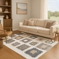 thumbnail image 7 of Addison Rugs Mayfield Premium Machine Washable Transitional Geometric Ivory Rectangle Rug, 8' x 10', 7 of 7