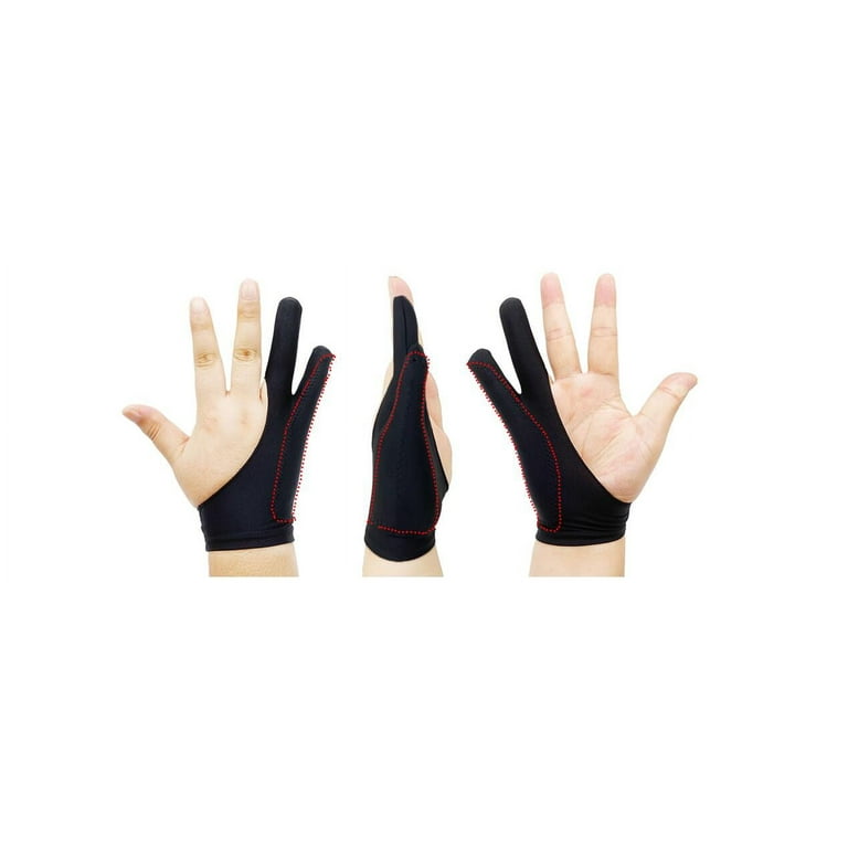 4 Pack Artist Gloves for Drawing Tablet iPad Good for Right Left Hand  Two-Finger