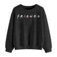 thumbnail image 1 of Sudadera FRIENDS para Mujer, Manga Corta Negro Talla  G, 1 of 4