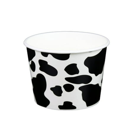 12 oz Frozen Yogurt Ice Cream Cup Cow Print from Frozen (Best Rum Raisin Ice Cream)