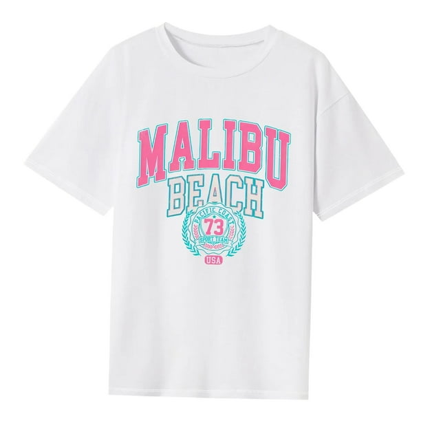 Camiseta para mujer básica camiseta de moda regular ajuste cuello redondo camisa para oficina S