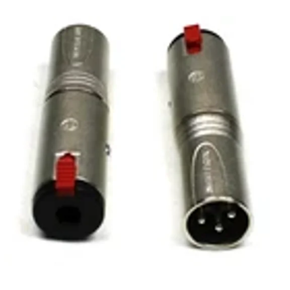 (2) Two Genuine NEUTRIK NA3MJ - 1/4" TRS Female Locking Jack To XLR Male Adapter Z ZXPC (28007)