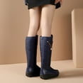 thumbnail image 6 of Herrnalise Warm Thick Cotton Boots Down Cloth Space Cotton Women's Boots High Boots,rollbacks, 6 of 8